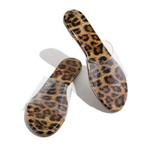 Summer Beach Slipper Women Fashion Casual Grain Sandals Flat Leopard Shoes Women's slipper Soft Memory