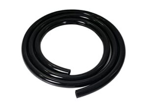 feelers black pvc vinyl tubing 1" id x 1-1/4" od water fish tank aquarium air line lightweight hose bpa free, 9.84 feet