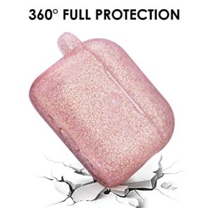 Case for AirPods Pro 2nd Generation 2022, Filoto Airpod Pro 2 Case Cover for Apple AirPods Pro 2 Gen, Cute Protective Silicone Case Accessories with Pompom Keychain for Women Girl (Rose Gold)