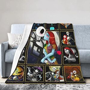 cartoon flannel blanket super soft conditioner throw blanket for couch sofa couch bed all season 50"x40"