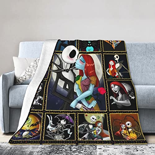 Cartoon Flannel Blanket Super Soft Conditioner Throw Blanket for Couch Sofa Couch Bed All Season 50"x40"