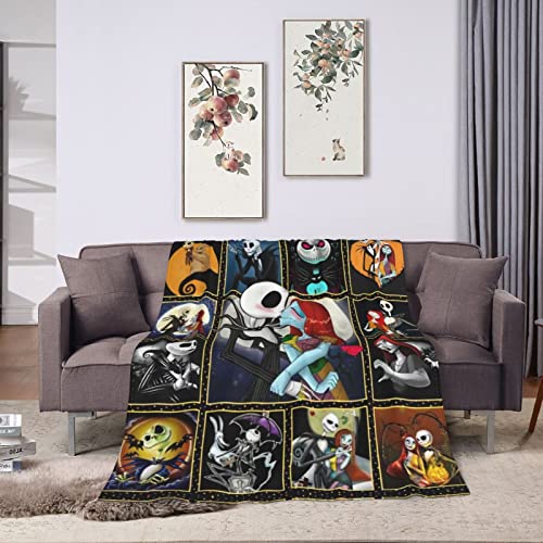 Cartoon Flannel Blanket Super Soft Conditioner Throw Blanket for Couch Sofa Couch Bed All Season 50"x40"