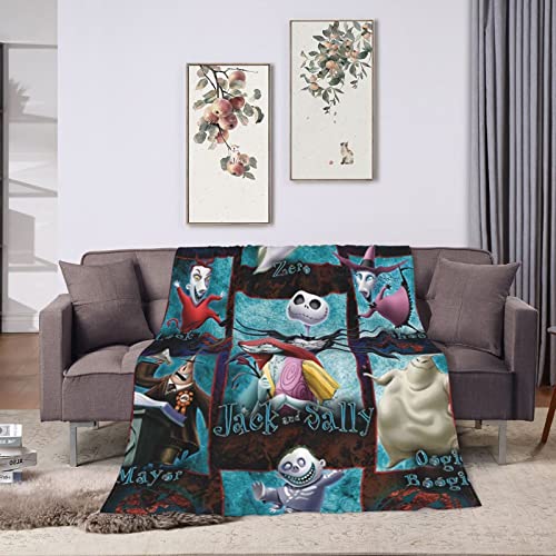 Cartoon Flannel Blanket Super Soft Conditioner Throw Blanket for Couch Sofa Couch Bed All Season 50"x40"