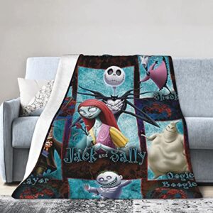cartoon flannel blanket super soft conditioner throw blanket for couch sofa couch bed all season 50"x40"