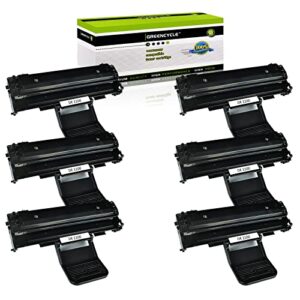 greencycle compatible toner cartridge replacement for dell 1100 (310-6640) work with 1100 1110printer (black, 6-pack)