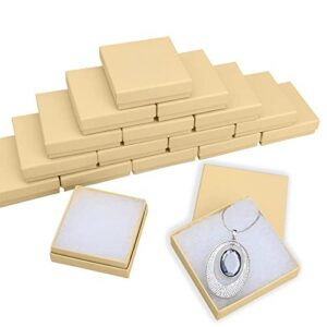 20 Pack Cotton Filled Small Jewelry Gift Boxes ,3.5x3.5x1" Cardboard Jewelry Boxes Bulk For Small Business, Small Gift Boxes with Lids For Jewelry Packaging .Square Bracelet Necklace Ring Box