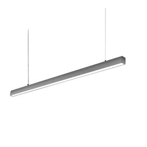 scon 4ft pendant linear led suspended lighting 30w linkablemodern fixture floodlight for room office shop garage (3000k-warm white/90°/ra85/grey)