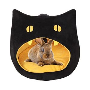 lysskmk cat halloween bed rabbit halloween bed cave rabbit sleeping bed bunny guinea pig warm house small pet winter hideout for kitten rabbit dwarf bunny ferret chinchilla hedgehog