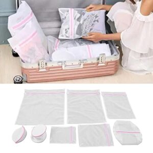 plplaaoo Multifunction Durable and Reusable Wash Bag, Laundry Bag,8 Pcs Mesh Laundry Bag,Travel Organization Bag for Coat,Clothes,Jeans,Bath Towel,Sock,Lingerie