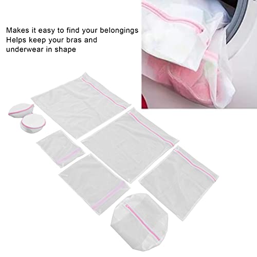 plplaaoo Multifunction Durable and Reusable Wash Bag, Laundry Bag,8 Pcs Mesh Laundry Bag,Travel Organization Bag for Coat,Clothes,Jeans,Bath Towel,Sock,Lingerie