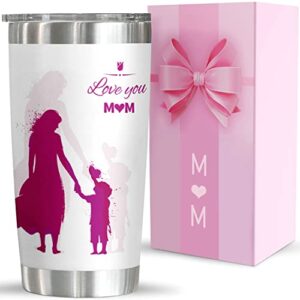 mothers day gifts for mom, new mom, mother in law, stepmom - best mom gift idea for christmas valentines day, birthday gifts for mom, gifts for mom from daughter, son - 20oz coffee tumbler for mom