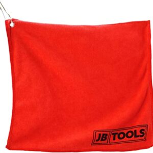 JB Tools Red Microfiber Towel 12" x 12" and MEGUIARS G17506 Ultimate Quik Wax