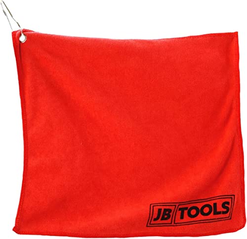 JB Tools Red Microfiber Towel 12" x 12" and MEGUIARS G17506 Ultimate Quik Wax