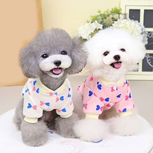 Dog Clothes for Small Dogs,Kawaii Dog Sweaters with Wing Decoration for Small Dogs Girl and Boy,Puppy Clothes Soft Warm for Winter,Autumn White M