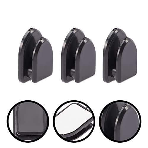 VICASKY Face Mask Organizer 15pcs Car USB Mini Purse Self-Adhesive Storage and Cables Adhesive Keys for Hooks Self Black Multifunctional Cable Hanging Charging Dashboard Mask