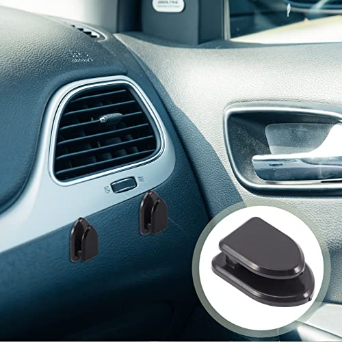 VICASKY Face Mask Organizer 15pcs Car USB Mini Purse Self-Adhesive Storage and Cables Adhesive Keys for Hooks Self Black Multifunctional Cable Hanging Charging Dashboard Mask