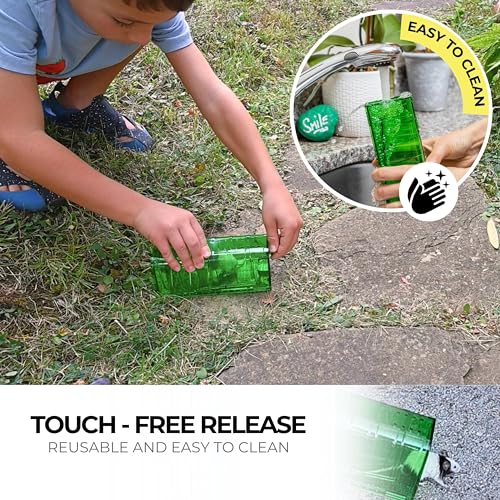 DEJOR Humane Mouse Trap Live Catch Indoor for Home/Outdoor Durable Reusable No Harm to Mice Rats Rodents Easy Release Door Knob - Kids Pets Safe Perfect for House/Outside Pest Control - 4 Pack, Green