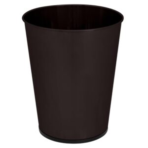 Bath Bliss 5 Liter Small Wastebasket | 2 Pack | Round Open Top | Trash Can | Bathroom | Bedroom | Kitchen | Office | Dorm | Disposal Waste Bin | Garbage | Oil Rubbed Bronze