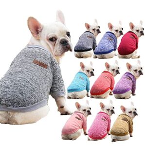 Dog Sweater Classic Dog Sweaters for Small Medium Dogs Warm and Soft Small Dog Sweater Puppy Sweaters for Small Dogs Winter Pet Dog Cat Sweater Clothes for Girls or Boys