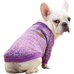 dog sweater classic dog sweaters for small medium dogs warm and soft small dog sweater puppy sweaters for small dogs winter pet dog cat sweater clothes for girls or boys