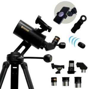 spectrumoi telescope for adults and kids, 70mm maksutov telescope for adults astronomy, telescope for kids 8-12 telescopio for astronomical exploration and kids' fascination with astronomy,az mount