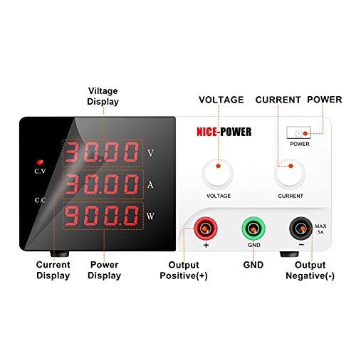 DC Power Supply Variable 30V 30A Professional DC Power Supply Adjustable Source 60V 10A 20A 4 Digits Current Voltage Stabilizer Regulator High Precision Bench Linear Power Supply ( Color : 30V 20A )