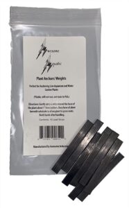 plant anchors/weights strips lead ribbon live plants awesome aquatic weight anchor aquarium (10 pack strips)