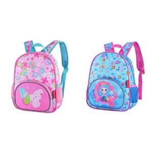 daaupus 12-inch girl preschool backpack,kids backpack for boys & girls, perfect for daycare and preschool, unique design print backpack for school and travel