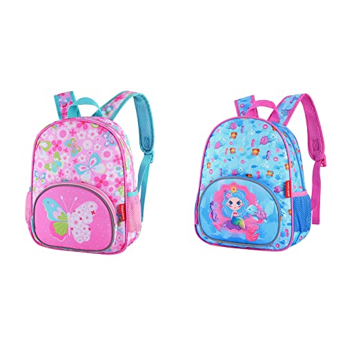 Daaupus 12-Inch girl preschool backpack,Kids Backpack for Boys & Girls, Perfect for Daycare and Preschool, Unique design print backpack for school and travel