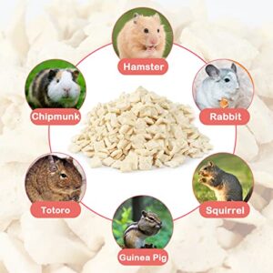 HGPOKLVT Hamster Rabbit and Chinchilla Snacks, Freeze-Dried Tofu with The Scent of Flowers, Extra Large Capacity of 25 oz, Meet Its Stomach