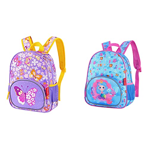 Daaupus 12-Inch girl preschool backpack,Kids Backpack for Boys & Girls, Perfect for Daycare and Preschool, Unique design print backpack for school and travel