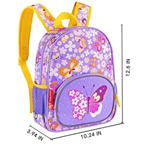 Daaupus 12-Inch girl preschool backpack,Kids Backpack for Boys & Girls, Perfect for Daycare and Preschool, Unique design print backpack for school and travel