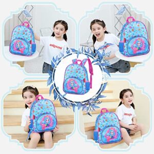 Daaupus 12-Inch girl preschool backpack,Kids Backpack for Boys & Girls, Perfect for Daycare and Preschool, Unique design print backpack for school and travel