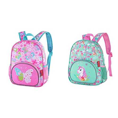 Daaupus 12-Inch girl preschool backpack,Kids Backpack for Boys & Girls, Perfect for Daycare and Preschool, Unique design print backpack for school and travel