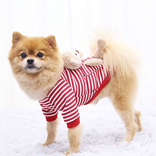 Dog Sweater Dog Sweaters for Small Medium Dogs with Pocket Bear Warm Small Dog Sweater Soft Puppy Sweaters for Small Dogs Winter Pet Dog Cat Sweater Clothes for Girls or Boys