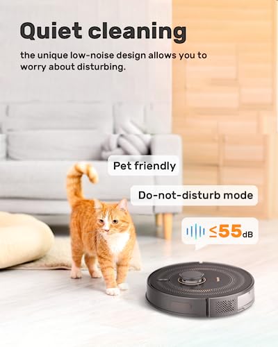 Verefa Robot Vacuum Self Emptying, Up to 70-Day Capacity, LiDAR Navigation, Robot Vacuum 270 Mins Runtime, 3000Pa Suction, Smart Mapping, Carpet Detection, Works with App & Alexa, Ideal for Carpet