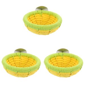 ipetboom cotton rope bird nest breeding nest hatch house cage finch parrot canary nest bird nest pigeon nesting bowls bird breeding hatching nest for birds parrot breeding nest 3pcs