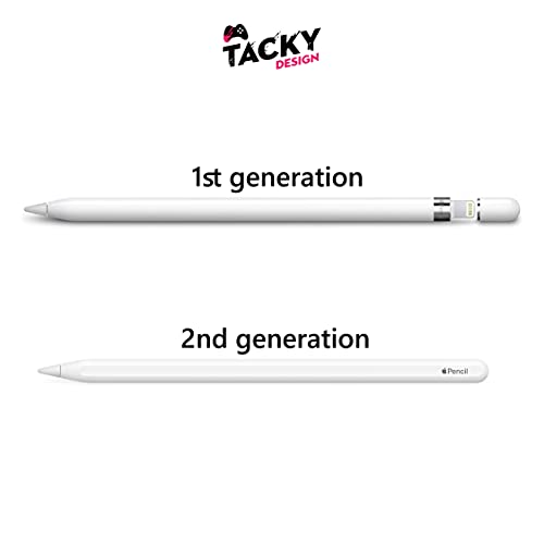 TACKY DESIGN Marbel Skin Compatible with Apple Pencil Skin- Vinyl 3m, Pink with Gold Glitter Color Pencil Sticker, Apple Pencil Cover Full wrap (2nd Generation)