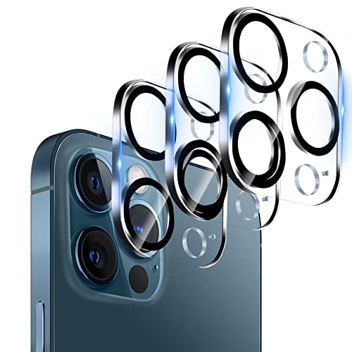 Dengduoduo 【3 Pack】 Tempered Glass Camera Lens Protector for iPhone 12 Pro Max 6.7", Ultra HD, 9H Hardness, Anti-Scratch, Case Friendly, Easy to Install [No Affect on Night Shots]