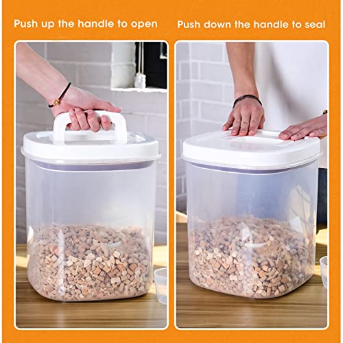 TBMax Extra Large Flour and Sugar Containers - 2 Pack 20 lbs + 10 lbs Rice Storage Container Food Storage Bins with Lids | Pantry Organization and Storage Containers