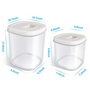 TBMax Extra Large Flour and Sugar Containers - 2 Pack 20 lbs + 10 lbs Rice Storage Container Food Storage Bins with Lids | Pantry Organization and Storage Containers