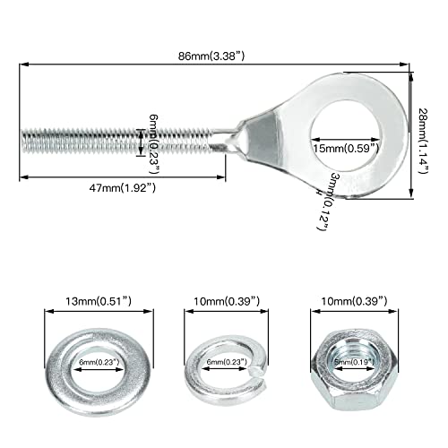 GREHUA CG125 105mm Drum Brake Shoes Pads Chain Tensioner Adjuster Kit for 212cc 196cc 6.5hp Coleman BT200X CT200U Trail 200 CT200U-EX Baja Warrior MB165 Massimo MB200 CRF70 Motorsports Mini Bike Parts