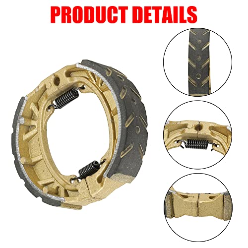 GREHUA CG125 105mm Drum Brake Shoes Pads Chain Tensioner Adjuster Kit for 212cc 196cc 6.5hp Coleman BT200X CT200U Trail 200 CT200U-EX Baja Warrior MB165 Massimo MB200 CRF70 Motorsports Mini Bike Parts