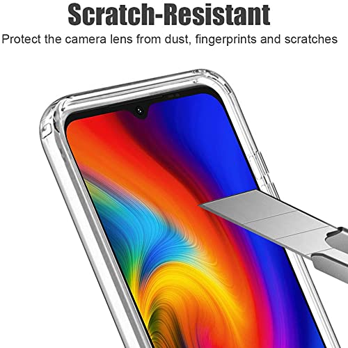 YJROP for Umidigi F3 Case with Tempered Glass Screen Protector Transparent Silicone Bumpers Anti-Scratch Shockproof Protective Phone Case Cover for UMIDIGI F3 / F3 5G / F3S / F3 SE 6.7"(Clear)
