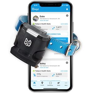 wagz® freedom smart dog collar™ with new boost battery for nearly 3x more battery life – shock-free wireless fence & wellness system, virtual geofences, gps location & activity/health tracking