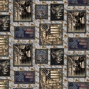 realtree cotton fabric by sykel-licensed realtree edge patriotic patch cotton fabric