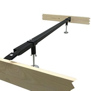 KB Designs - Metal Adjustable Bed Frame Center Support Rail System - Twin/Full/Queen