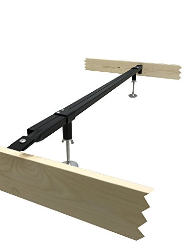 KB Designs - Metal Adjustable Bed Frame Center Support Rail System - Twin/Full/Queen