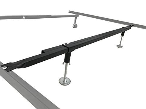 KB Designs - Metal Adjustable Bed Frame Center Support Rail System - Twin/Full/Queen