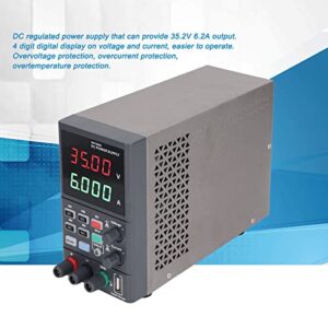 DC Power Supply, USB Fast Charging Digital Display Safe Protection Regulated Power Supply High Accuracy for Charge HDP135V6B US Plug 115V AC